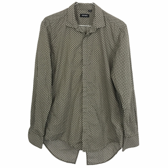 Anthony Morato Men's Skull Print Button Down Shirt - Picture 1 of 8
